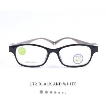 SECG TR90 Silikon Brille für Kinder mit flexiblem Rahmen