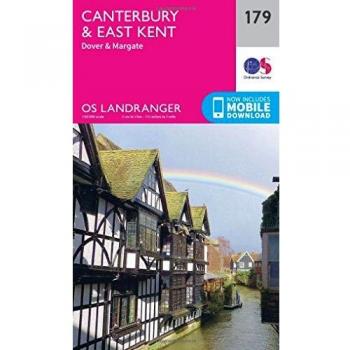 Ordnance Survey Map of Canterbury & East Kent
