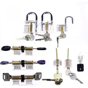 Practice Lock Set with 9 Klom Picks for Beginners