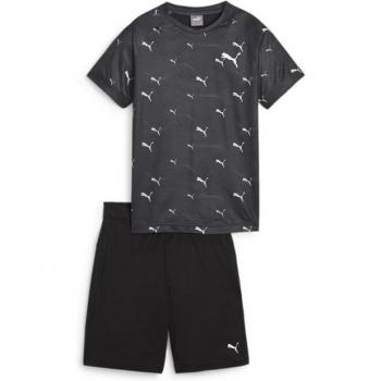 Conjunto Puma Active Infantil Negro