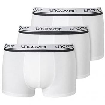 Schiesser Uncover Herren Boxershorts 3er Pack Weiß