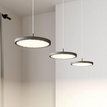 Gion Suspension LED 3 lampes Rothfels aluminium/noir
