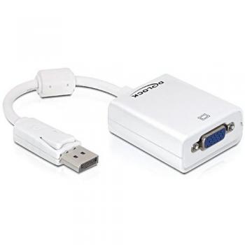DeLOCK 61766 cavo di interfaccia e adattatore DisplayPort VGA Bianco