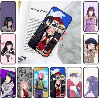 Hinata & Sakura Black Soft Case for Smartphones