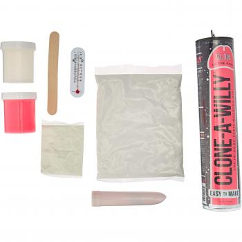 Glowing Willy Dark‑Light Vibrator Kit (Pink)