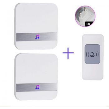 Sonnette intelligente sans fil pour extérieur avec télécommande