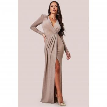 Elegant Black Chiffon Bardot Skater