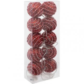 Guirlande Magique 10 LED Boules Strass Blanc Chaud 165 cm