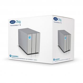 LaCie 2big Thunderbolt 2 8000GB Desktop Silver HDD Disk Array