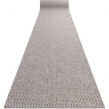 Pasillo Elegante RUGSX: Alfombra Liso Plateado 70 cm
