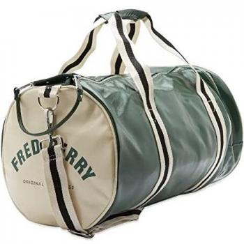 Sac de voyage Fred Perry Barrel Classic – Vert Tartan
