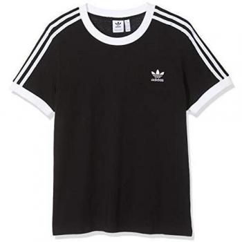Adidas 3 STR Tee, T-Shirt Donna, Nero, 36