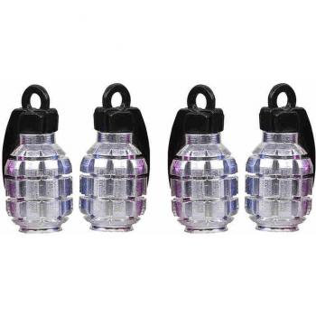 4PCS Bicycle Tire Valve Caps with Dust Covers