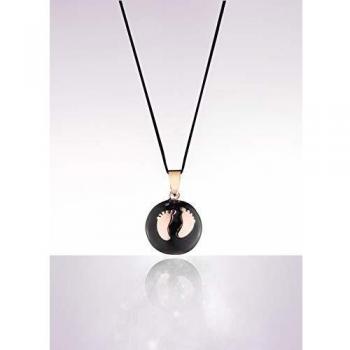 Cache-Cœur Bola de Grossesse Babyfeet Émail Noir