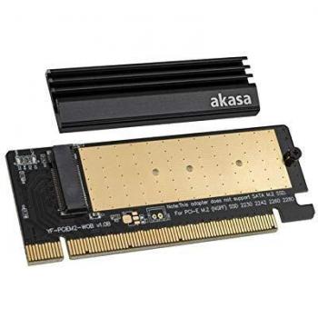 Card M.2 PCIe Adapter Akasa AK-PCCM2P‑05, dissipatore incluso