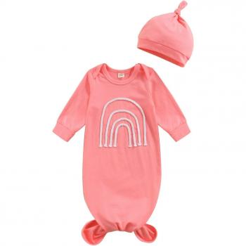 Saco de Dormir para Niños y Niñas con Estampado de Arco Iris, 0-3 Meses
