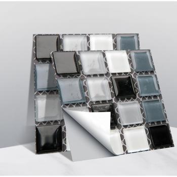 Papel tapiz de ladrillo 3D autoadhesivo para decoración de habitaciones, 10 pegatinas impermeables