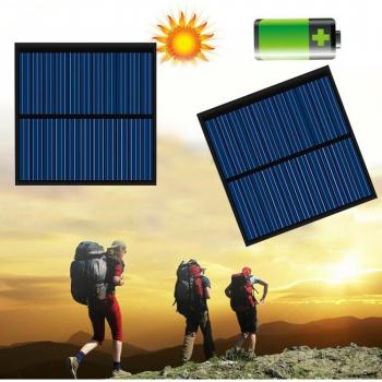 Chargeur Solaire Portable 5,5 V 80 mA Noir Polycristallin K1J6