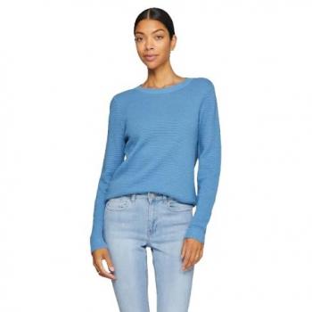 VIDALO L/S Knit Damenpullover – unifarben, regular fit, XL