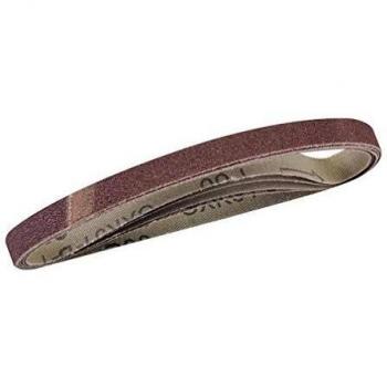 Silberband 386171 – 5‑faches Schleifbandset 10 × 330 mm, Körnung 80