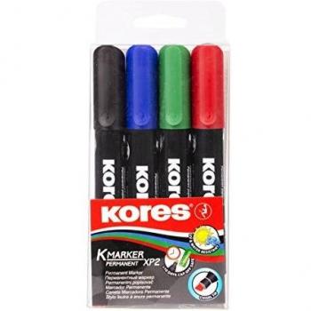 Kores Marker Permanent Marker Keilspitze (Mehrfarbig, 3 mm)