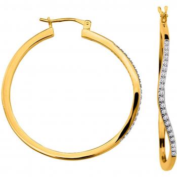 Altesse Ondulation Hoops – White Gold, 1 mm Wire