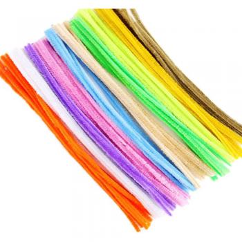 Velvet Twisted Rods (Mixed Colors) – 100 pcs for DIY Crafts