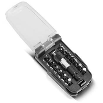 Set Punte Stahlwerk 15x Cromo Vanadio con Attaccatore Magnetico per Avvitatore Battere
