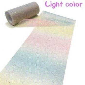 Rainbow Glitter Tulle Rolls for Table Runners