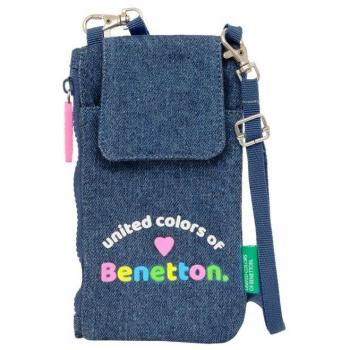 Bolsas y mochilas Carteras Safta Monedero Portamovil Benetton Azul