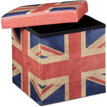 Tabouret de rangement pliable 38 x 38 cm