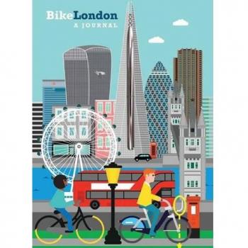 Bike London Journal: Lined Journal, Hardcover with Accordion