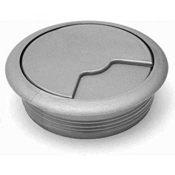 0mm White PC Computer Desk Plastic Grommet Table Cable Tidy Wire Hole Cover