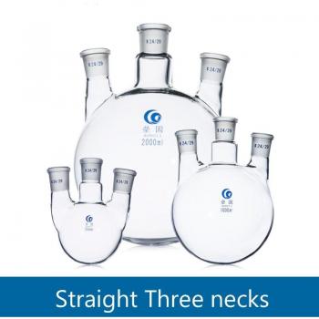 Thick Section Three-Neck Round Bottom Flask High Borosilicate Glass