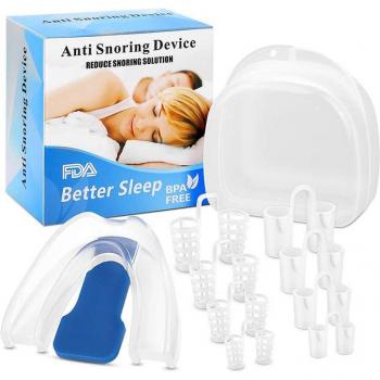 Dilatateurs nasaux anti-ronflement, protège-bouche, outils d'aide au sommeil, 9 pièces