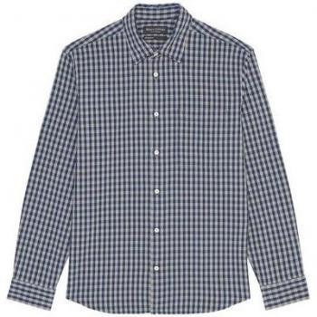 Chemise à Carreaux de Marc O'Polo en Bleu