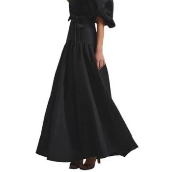 Falda larga tafeta para mujer talla 36