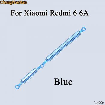 ChengHaoRan 1Pcs Side Button Power On Off Volume Button For Xiaomi Redmi 6 6A Replacement Repair Parts Pink