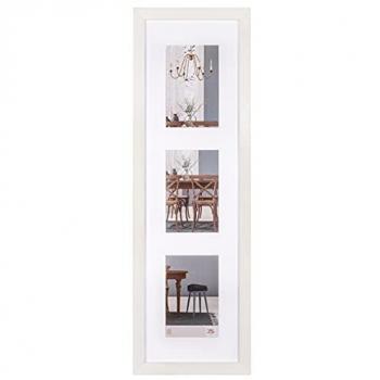 Walther Design Holz-Galerierahmen für 3 Fotos im Format 10x15 oder 13x18 cm, weiß