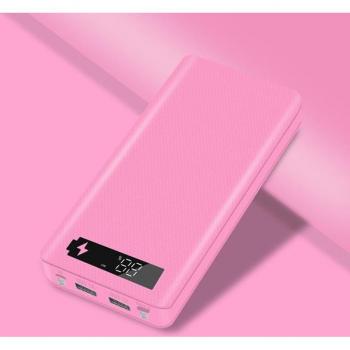 18650 Battery Charger with LCD Display and Dual USB Ports