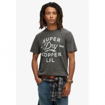 Superdry Copper Label Gravel Grey Grit T‑Shirt for Men – XL