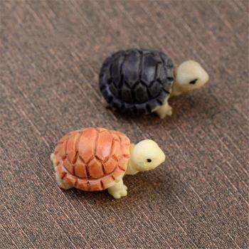 Paire de figurines tortues pour décoration extérieure