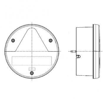 Hella 2VA 012 497‑151 Hecklampen-Set – Hybrid, 800 mm Kabel