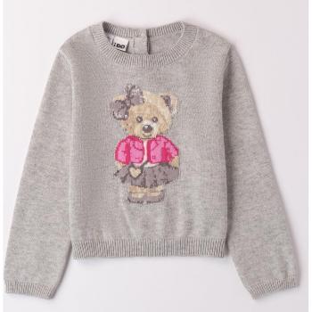 Maglioncino Girocollo Grigio Melange per Bambina Ido 4a554
