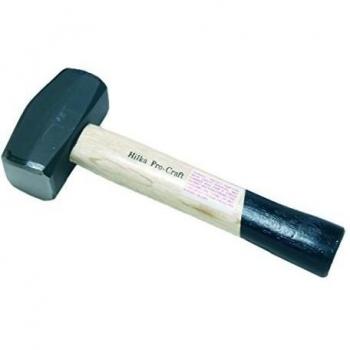 Hilka 1kg Wood Shaft Hammer – Light Brown Finish