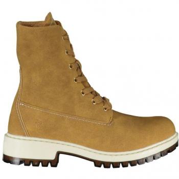 U.S. Polo Assn. Chic Fleece-Lined Lace-Up Ankle Boots for Women, Brown, Size 6 US (EU36)