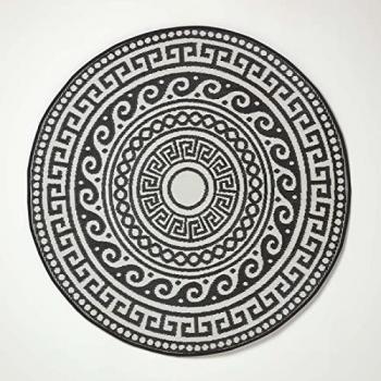Alfombra de exterior Enid gris 180 cm resistente UV