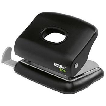 Rapid Locher Eco, negro/gris claro, capacidad: 20 hojas