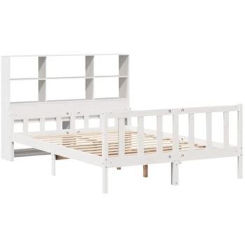 Cama Multifuncional 150x200 – Estilo Madera y Blanco