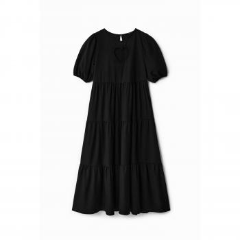 Desigual vestido midi corazón en tejido Lyocell